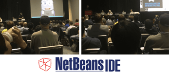 Photo of people attending a lecture at NetBeans Day