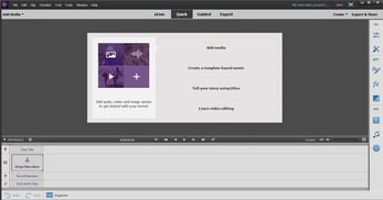 Screenshot of Adobe Premiere Elements