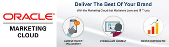 Oracle Marketing Cloud logo with graphics