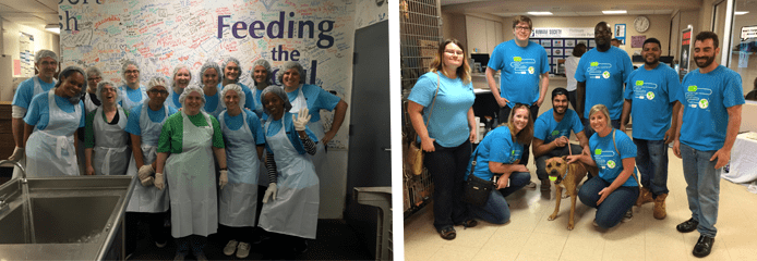 Photo of Blackbaud volunteers