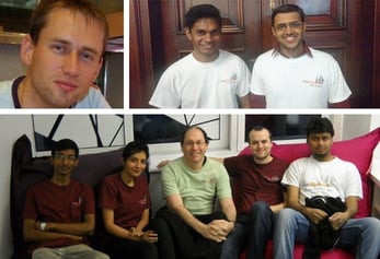 Collection of images showing phpMyAdmin team members