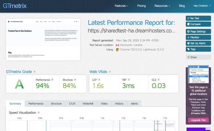 DreamHost website builder performance DreamHost website builder performance