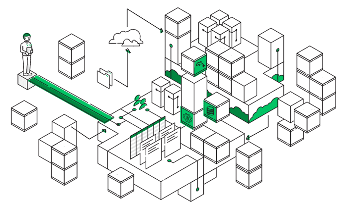 Graphic representing CenturyLink's managed IT services