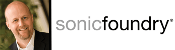 Headshot of Ron Lipps and Sonic Foundry logo