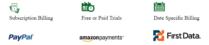 Screenshot of some of the payment and billing options available with PinnacleCart Screenshot of some of the payment and billing options available with PinnacleCart