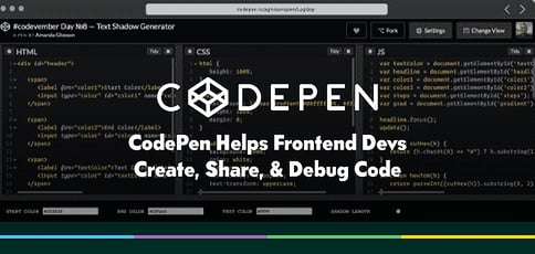 Codepen Playground Helps Frontend Dev Teams Code Codepen Playground Helps Frontend Dev Teams Code