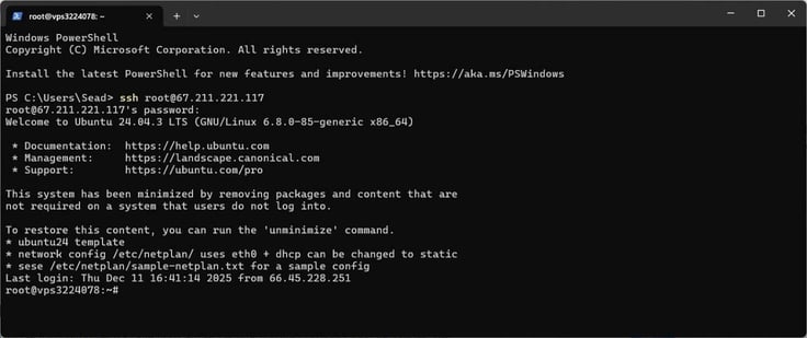 Windows terminal Windows terminal