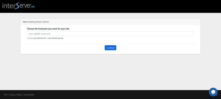 InterServer domain registration page InterServer domain registration page