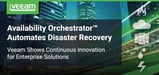 Veeam Shows Continuous Innovation With Availability Orchestrator™ — Automating Disaster Recovery Solutions for Enterprises