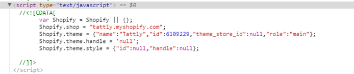 Screenshot of script inspection Screenshot of script inspection