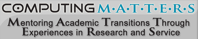 Screenshot of the Computing MATTERS banner Screenshot of the Computing MATTERS banner