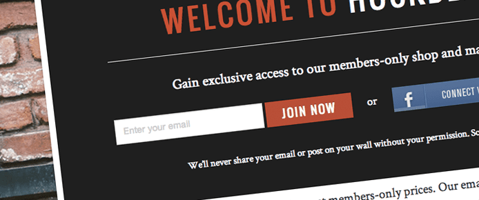 Screenshot of Shopify email request form Screenshot of Shopify email request form