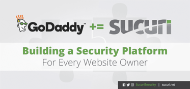 GoDaddy and Sucuri logos GoDaddy and Sucuri logos