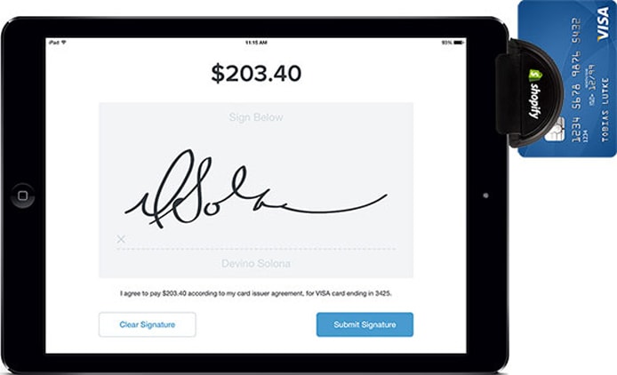 Photo of the Shopify POS Photo of the Shopify POS