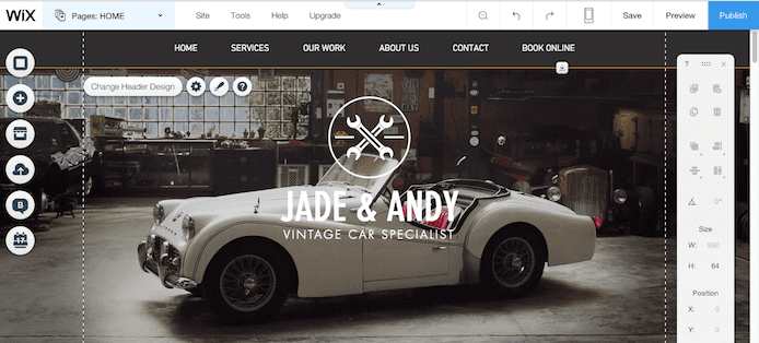Wix editor image Wix editor image