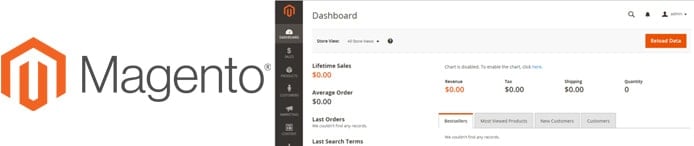 Magento logo and screenshot Magento logo and screenshot
