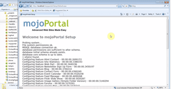 Screenshot of the mojoPortal interface Screenshot of the mojoPortal interface