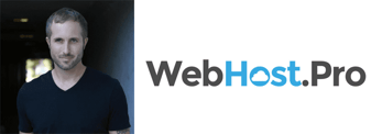Charles Yarborough's headshot and WebHost.Pro logo