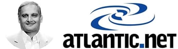 Photo of Marty Puranik and Atlantic.Net logo