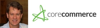 Image of Michael Thompson and CoreCommerce logo