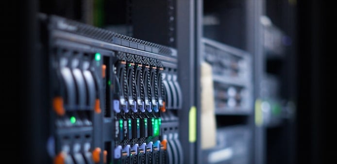 Photo of server rack