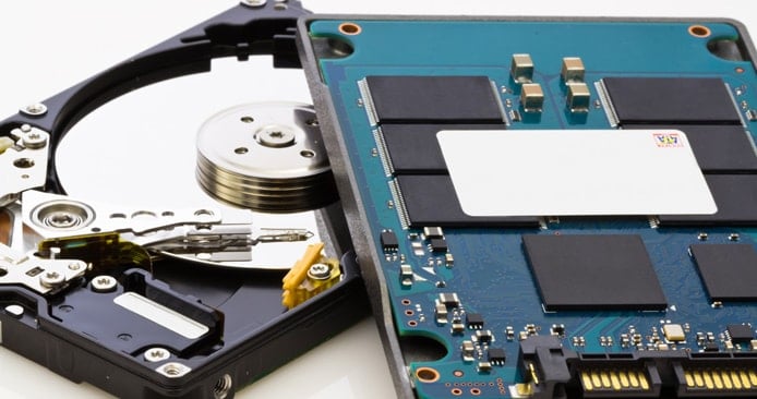 Image of HDD and SSD Image of HDD and SSD