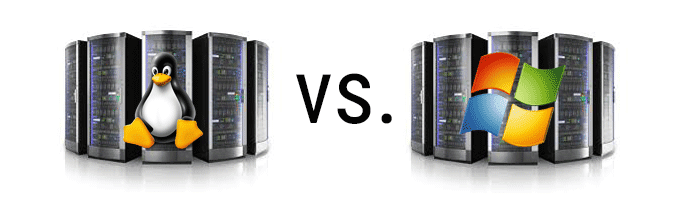 Linux Server vs. Windows Server Image