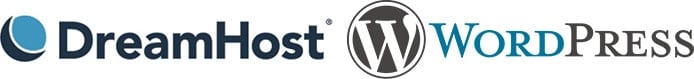 DreamHost and WordPress logos DreamHost and WordPress logos
