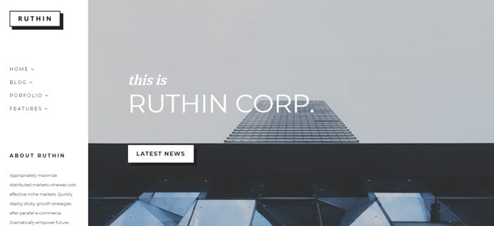 Screenshot of Ruthin WordPress theme Screenshot of Ruthin WordPress theme