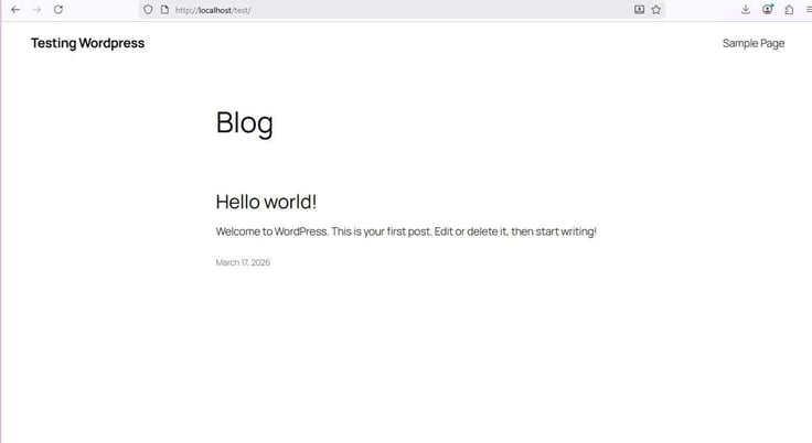 Completed WordPress installation running on a Windows VPS hosted by AccuWeb Completed WordPress installation running on a Windows VPS hosted by AccuWeb