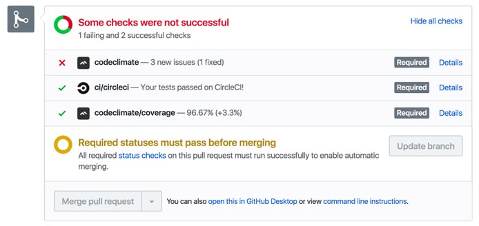 Screenshot of Code Climate Screenshot of Code Climate