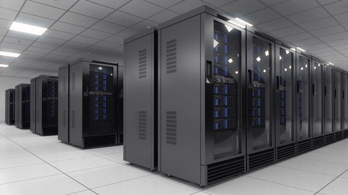 Image of servers in a datacenter Image of servers in a datacenter