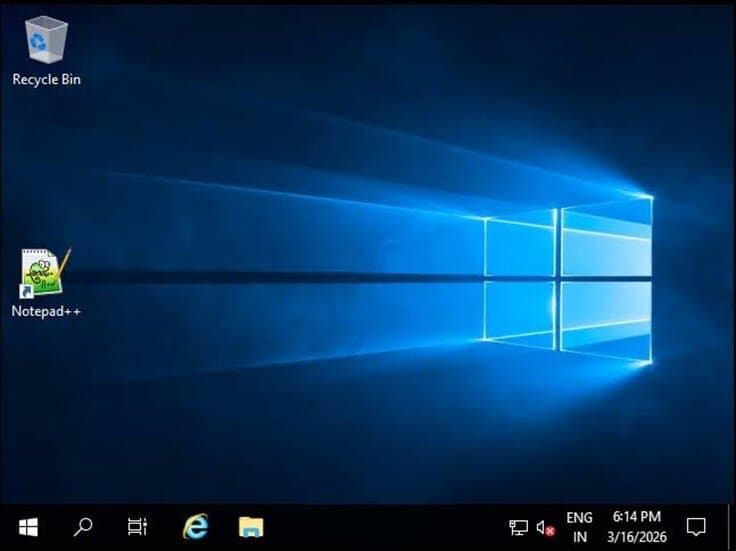 Windows Server desktop on an AccuWeb Hosting VPS after remote desktop login Windows Server desktop on an AccuWeb Hosting VPS after remote desktop login