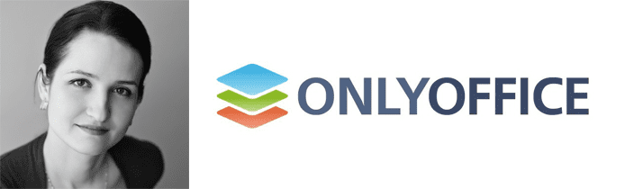 Galina Goduhina's headshot and the ONLYOFFICE logo Galina Goduhina's headshot and the ONLYOFFICE logo
