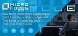 How Micro Focus Helps Organizations Build, Operate, and Secure the Systems They Need Today and Create the Innovations That Drive Their Futures