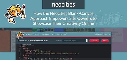 Neocities Empowers Site Owners To Showcase Their Creativity Online