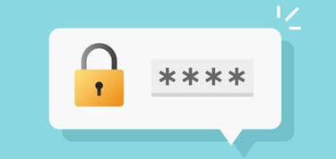 password and padlock icons