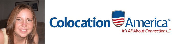 Samantha Walters's headshot and the Colocation America logo Samantha Walters's headshot and the Colocation America logo