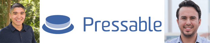 Rob Villarreal and Jeff Mulholland's headshots and the Pressable logo Rob Villarreal and Jeff Mulholland's headshots and the Pressable logo