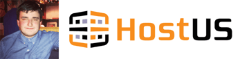 Alexander McNeil's headshot and the HostUS logo