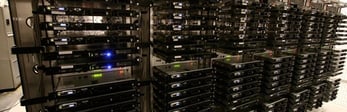 Photo of a HostUS server rack