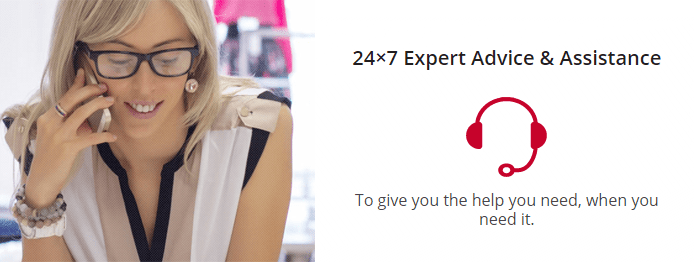 Photo of a woman on the phone and a headset graphic and text noting Web Hosting Canada's 24/7 support Photo of a woman on the phone and a headset graphic and text noting Web Hosting Canada's 24/7 support
