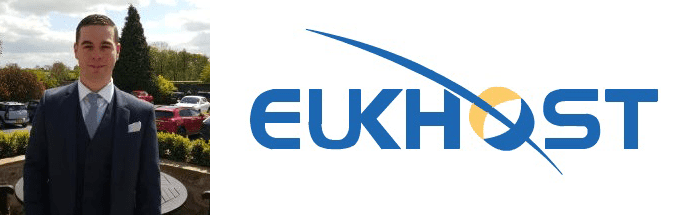 Robert King's headshot and the eUKhost logo Robert King's headshot and the eUKhost logo