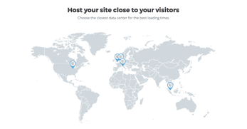 Map of SiteGround datacenter locations