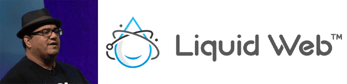 Chris Lema's headshot and the Liquid Web logo