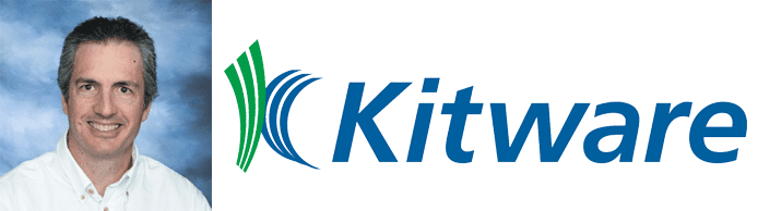 Bill Hoffman's headshot and the Kitware logo