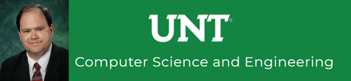 Barrett Bryant's headshot and the UNT CSE logo Barrett Bryant's headshot and the UNT CSE logo