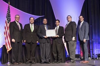 Photo of CSE department heads accepting the NCAE designation
