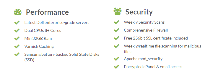 Screenshot of Zyma performance and security features Screenshot of Zyma performance and security features