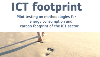 Screenshot from an Ecofys study on energy efficiency in the ICT sector